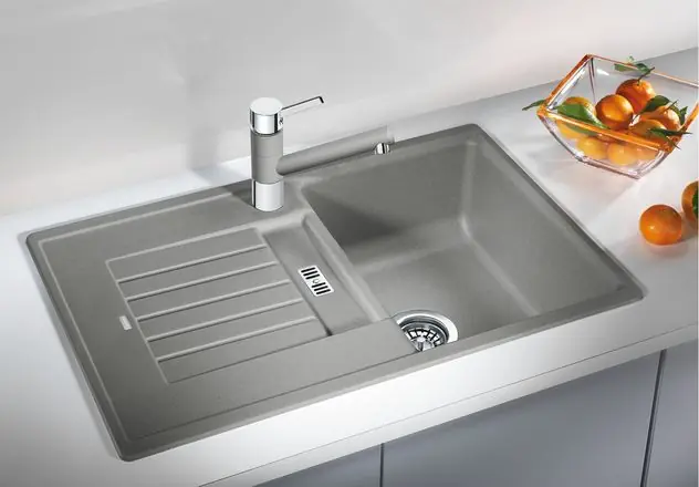 BLANCO ZIA 45S Silgranit mosogató dugókiemelővel (alumetál, #514717)Blanco Azonnali szállítás