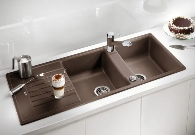 Különleges ajánlat BLANCO ZIA 8S Silgranit mosogató dugókiemelővel (gyöngyszürke, #520637)Blanco
