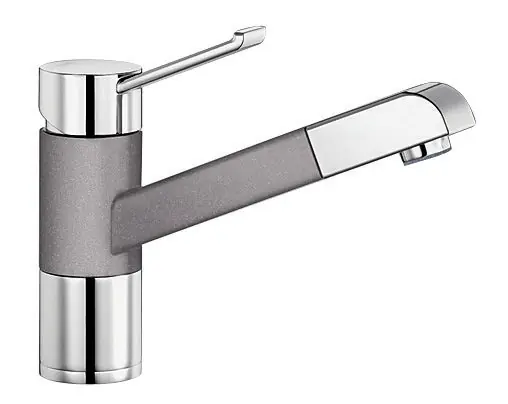 Szuper ajánlat BLANCO ZENOS-S Silgranit/króm kihúzahatófejes csaptelep alumetál 517820Blanco