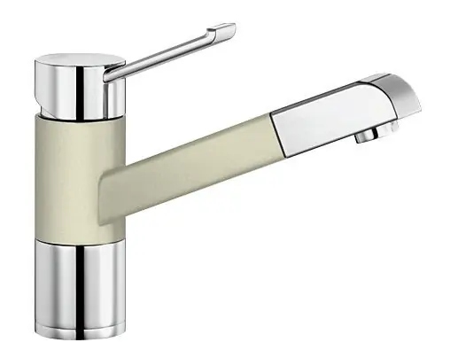 Végkiárusítás BLANCO ZENOS-S Silgranit/króm kihúzahatófejes csaptelep, jázmin 517823Blanco