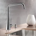 Újdonság BLANCO JULOS álló mosogató csaptelep (rozsdamentes színhatású / magasnyomású, #516755)Blanco