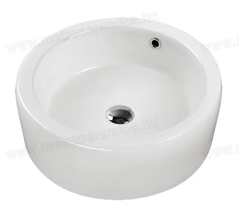 Gyors kiszállítás Metro Ceramica Enrico D46x16 ráültethető mosdóMetro Ceramica