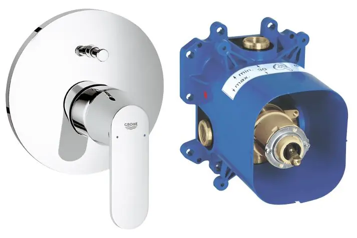 Nézd meg most Grohe Eurosmart 19382 000 Cosmopolitan falsík alatti kádcsaptelep külső rész+Grohe Rapido E 35501 000 Falba sülly. kád-zuhany csaptelep belsőrészGrohe