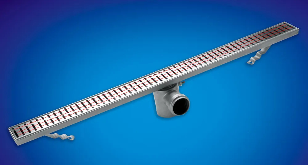 Szezonális akció Aco. Classic normál (120mm) 785 mm-es szigetelő gallér nélküli zuhanyfolyóka szita ráccsal (404510-0)ACO
