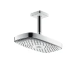 Hansgrohe Raindance Select E 300 2jet fehér/króm fejzuhany, mennyezeti csatlakozóval, DN15 27384 400 (27384400)Hansgrohe Biztonságos fizetés