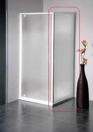 Gyors kiszállítás Sapho Gelco Eterno 90 cm-es zuhany oldalfal (88,5-90,5 cm, fehér, Strip, #GE3390)Sapho