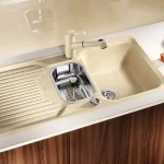 Legkelendőbb BLANCO CLASSIC 6S-F Silgranit munkalap szintbe építhető mosogató dugókiemelővel (tartufo, #517311)Blanco