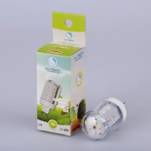 Csak ma M-Tech G9 Spot 24 LED SMD, 230V, 4W, 320Lm Hideg Fehér 6500K, 3036, MTL458 led izzóM-tech