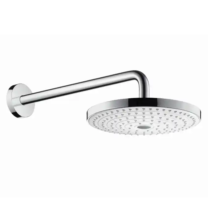 Azonnali szállítás Hansgrohe Raindance Select S 240 2jet fehér/króm fejzuhany 390 mm zuhanykarral EcoSmart 9 l/perc 26470 400 (26470400)Hansgrohe