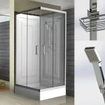 Prémium Wellis Mobili 90x90 hátfalas zuhanykabin zuhanytálcával WC00310Wellis