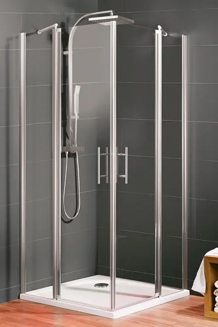 Utolsó esély HSK Style 90x90-es szögletes zuhanykabin (Átlátszó, alu matt)HSK