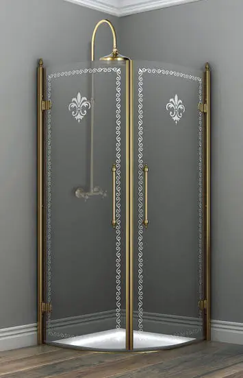 Biztonságos fizetés Sapho ANTIQUE 90x90 cm-es negyedköríves zuhanykabin (GQ5590)Sapho