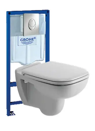Grohe Rapid SL 38528 001 szerelőelem fali WC-hez szerelő elem kompletten nyomólappal, wc-vel, ülőkévelGeberit Alacsony ár