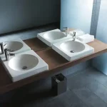 Duravit Architec 50x50 cm ráültethető mosdó csaplyuk balra 0320500009Duravit Csak ma