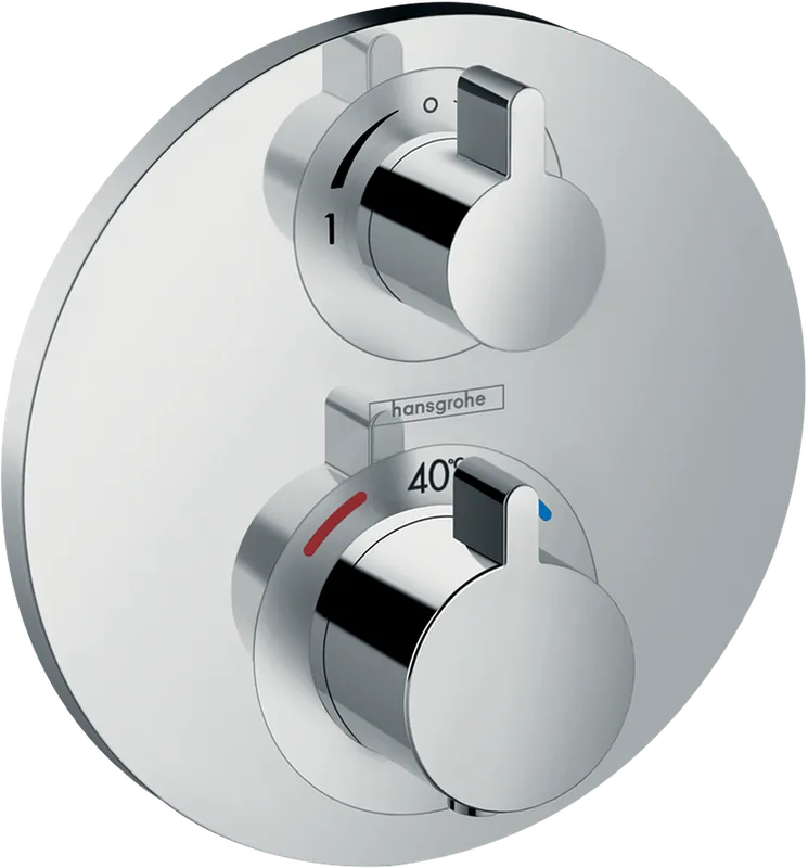 Kedvezményes ár Hansgrohe Ecostat S falsík alatti termosztátos csaptelep, 2 fogyasztóhoz, króm 15758000 (K)Hansgrohe