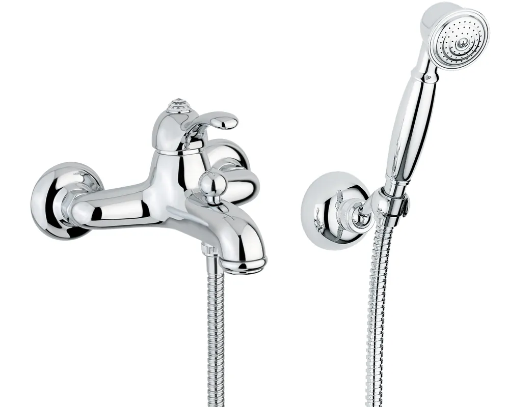 Olcsó Bugnatese Lem 1902KCSCR Kádcsaptelep zuhanyszettel swarovski fogantyúval CSCR / CSISZOLT KRÓMBugnatese