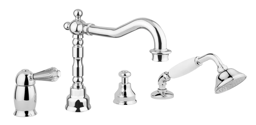 Bugnatese Oxford 6355KLX Peremre szerelt 4 üléses kádcsap swarovski fogantyúval LX / LUXURYBugnatese Expressz kézbesítés
