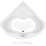 M-Acryl Samanta 150x150 sarokkád kádlábbal 12025M-Acryl Legnépszerűbb
