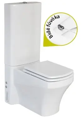 Expressz szállítás Creavit SORTI - WC + BIDÉ 2in1 - SR3141 kombi WC+BIDÉ - UNI kifolyásúCreavit