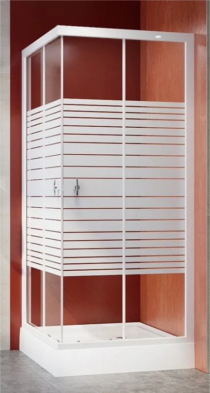 Azonnal elérhető Sanimix 90x90cmx185cm Szögletes sarokkabin tálca nélkül 22.39.51-90/3Sanimix