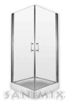 Sanimix Hamburg 90x90x200 cm Szögletes zuhanykabin tálcával 22.122Sanimix Biztonságos fizetés