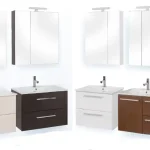 Outlet Tboss Miláno 90 fürdőszobabútor komplett szett (mokka, #sima tükörrel)Tboss