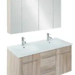 Tboss Miláno 120 fürdőszobabútor komplett szett (sonoma, #sima tükörrel)Tboss Azonnal elérhető