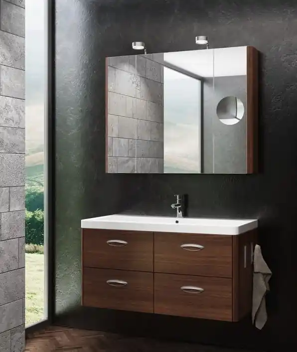 Tboss Torino 105 fürdőszobabútor komplett szett (mokka, #sima tükörrel)Tboss Exkluzív ajánlat