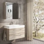 Bestseller Tboss Icon 90 fürdőszobabútor komplett szett (sonoma, #sima tükörrel)Tboss