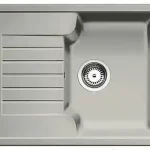 Azonnal elérhető BLANCO ZIA 40S Silgranit mosogató szűrőkosárral, gyöngyszürke 520624Blanco