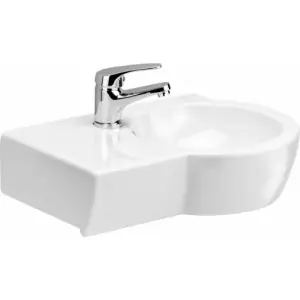 Cersanit Nano 50 49,5x34,5x14,5cm asszimetrikus mosdó baloldali csaplyukkal K19-006Cersanit Végkiárusítás