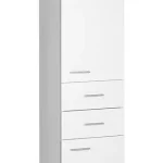 Exkluzív ajánlat Aqualine Zoja álló szekrény fiókkal 35x184x29 cm, bal (51220)Aqualine