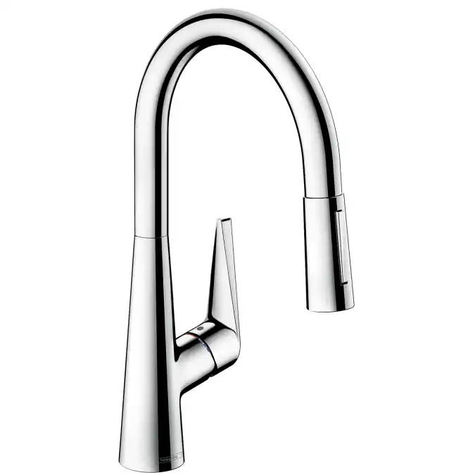 Akció Hansgrohe Talis S egykaros konyhai csaptelep 200 kihúzható kifolyóval, króm 72813 000 (72813000)Hansgrohe