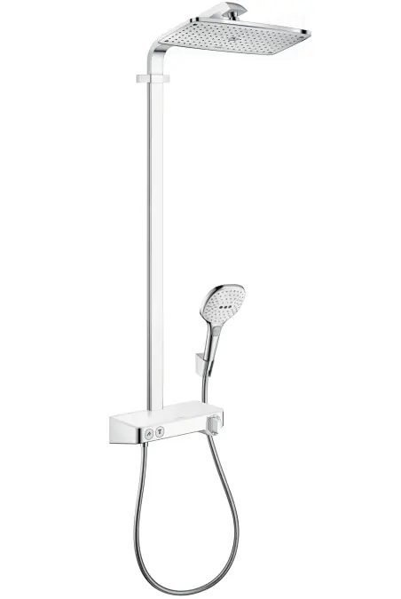 Hansgrohe Raindance Select E 360 ST Showerpipe EcoSmart 9 l/perc, fehér/króm 27287 400 (27287400)Hansgrohe Expressz kézbesítés