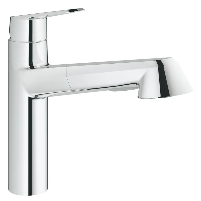 Vedd meg online Grohe Eurodisc Cosmopolitan egykaros mosogató csaptelep, kihúzható zuhanyfejes 32257 002 (32257002)Grohe