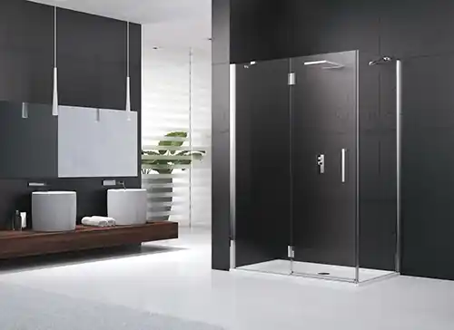 Hopa Louvre 2P+F Keret nélküli sarok zuhanykabin 116,5-119,5x80x195 cm, LOUVR2PF12080Hopa Alacsony ár