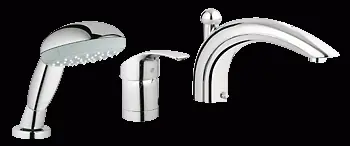 Grohe Eurosmart 3-lyukú peremre szerelhető kádcsaptelep 32644 001 (32644001)Grohe Szuper akció