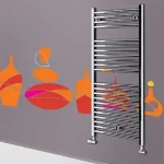 Lazzarini Sanremo íves törölközőszárítós radiátor, króm 1110x500 mm (386525)Lazzarini Biztonságos fizetés