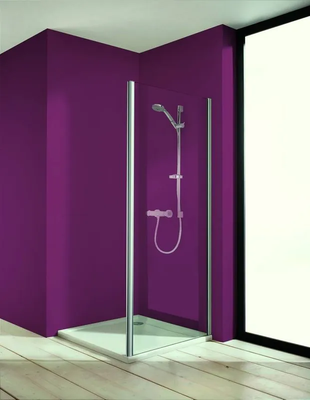 Hüppe Aqua 70 cm-es oldalfal, Anti-plaque bevonatú átlátszó üveg, króm profil (140501)Hüppe Csak ma
