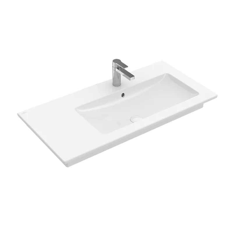 Villeroy and Boch Venticello 100x50 cm beépíthető aszimmetrikus mosdó, 1 csaplyukkal, jobbos 4134R101Villeroy & Boch Kihagyhatatlan ajánlat