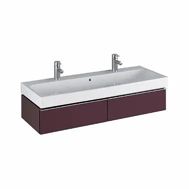 Legkelendőbb Keramag Icon mosdószekrény magasfényű burgundi (119x24x47,7 cm, 840121000)Keramag