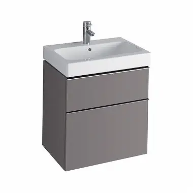 Olcsó Keramag Icon mosdószekrény magasfényű platina (59,5x62x47,7 cm, 840362000)Keramag