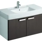 Vedd meg most Keramag Renova Nr. 1 Plan mosdószekrény magasfényű wenge (93x46,3x44,5 cm, 879103000)Keramag
