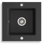 Novaservis KIZZ egymedencés gránit mosogató 50x50x20 cm, grafit, DRG50/50BNovaservis Legnépszerűbb