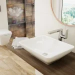 Outlet Deante Gardenia 49x39x17,5 cm pultra ültethető mosdó CDG 6U5SDeante