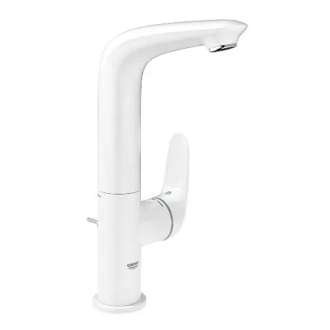 Grohe Eurostyle (2015) egykaros magasított mosdó csaptelep leeresztővel, fehér L méret 23718LS3Grohe Biztonságos vásárlás