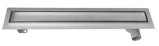 Aqualine Inox padlóösszefolyó burkolható rosttal, 76x14 cm, Inox (2710-80)Aqualine Expressz szállítás