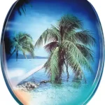 Rendeld meg most Aqualine FUNNY WC ülőke, PÁLMA - WC ülőke MDF, univerzális réz pánt (HY-S351)Aqualine