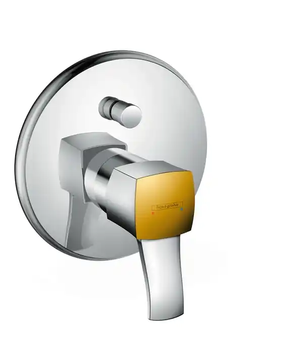 Gyors kiszállítás Hansgrohe Metropol Classic egykaros falsík alatti kádcsaptelep színkészlet króm/arany hatású 31345 090 (31345090)Hansgrohe