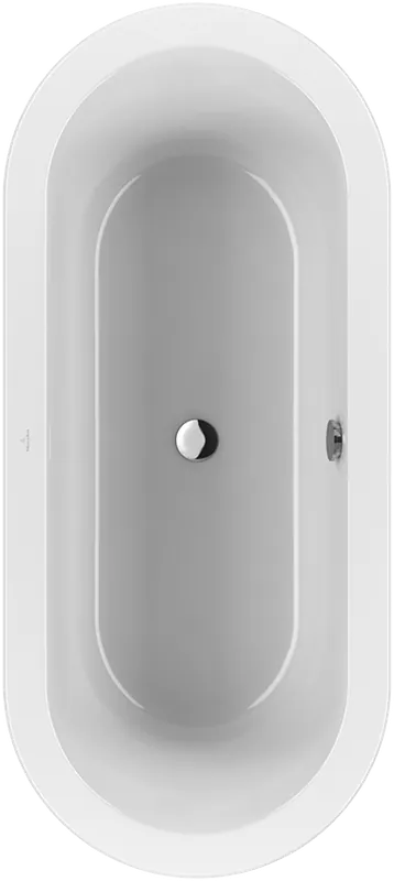 Végkiárusítás Villeroy & Boch Loop & Friends, Duo, 180x80 cm fürdőkád ovális belső formával, kerekített peremmel UBA180LFO7V-01Villeroy & Boch